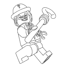 coloring page: Coloring The Riddler from Batman's Lego