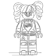 coloring page: Lego Movie Coloring: Batman by Harley Quinn