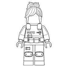 coloring page: Barbara Gordon from the LEGO movie Batman