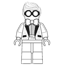 coloring page: Coloring Dick Grayson from LEGO Movie: Batman