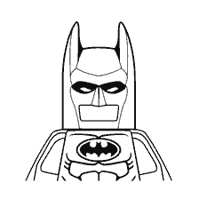 coloring page: Coloring the character of Lego Batman