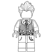 coloring page: The Joker's Lego-style coloring