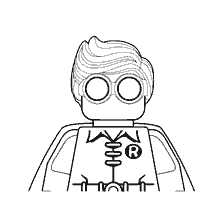 coloring page: Coloring Robin from the LEGO movie: Batman