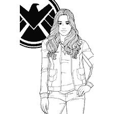pagina da colorare: Daisy Johnson dell'agente S.H.I.E.L.D.