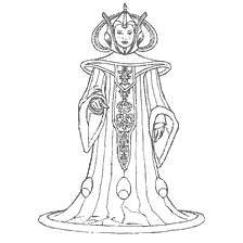 Malseite: Färbung Prinzessin Amidala aus Star Wars