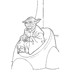 Malseite: Yoda sitzt in ihrem Stuhl in Star Wars: Episode I - The Hidden Threat