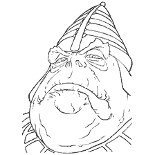 Malseite: Coloring Boss Nass aus Star Wars: Episode I