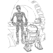 Malseite: Färbung: C-Tripio und P2-D2 aus Star Wars Episode I