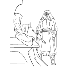 Malseite: Färbung von Lord Sidious und sein Lehrling aus Star Wars: Versteckte Bedrohung