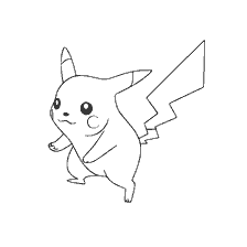 kolorowanka: Pokémon Pikachu kolorowanie