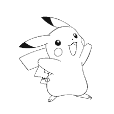kolorowanka: Pokémon Pikachu do kolorowania