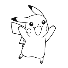 kolorowanka: Pikachu dla kolorowanki
