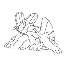 coloring page: Coloring Pokemon Swampert for Children