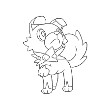 coloring page: Coloring Pokemon Rockraff