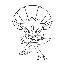 coloring page: Coloring Pokemon Vivale for Children