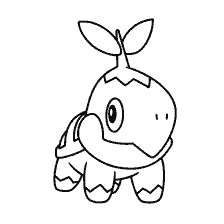 coloring page: Pokemon Turtwig in coloring