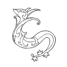 coloring page: Coloring Pokemon Serperiore