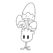 coloring page: Coloring Pokemon Morell with mushrooms