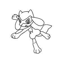coloring page: Riolu Pokemon Coloring