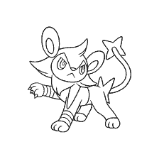 coloring page: Drawing Pokemon Luccio in Coloring