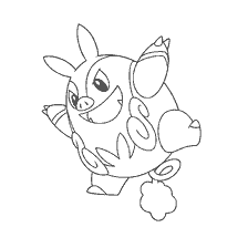 coloring page: Pokemon Pignaite Coloring