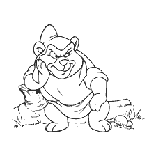 coloriage: Couleur de l'ours grincheux Gummy