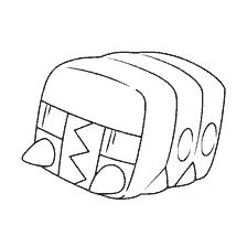 coloring page: Pokemon Coloring Charjabag
