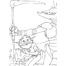 pagina da colorare: Artur e i Miniputes - Nonno in cattivit&agrave;