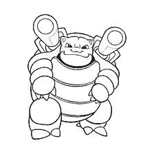coloring page: Pokemon Blastoise Coloring