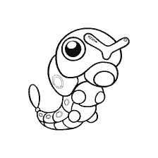 coloring page: Pokemon Caterpi drawing for coloring