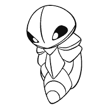coloring page: Pokemon Kakuna drawing for coloring