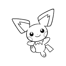 coloring page: Coloring Pokémon Pichu (Pichu)