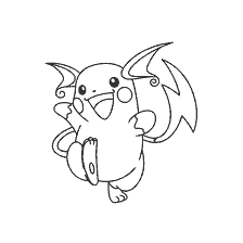 coloring page: Coloring Pokémon Raichu