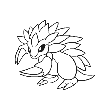 coloring page: Coloring Pokemon Sandslash