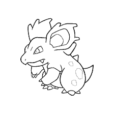 coloring page: Coloring Pokemon Nidorin (Nidorina) female