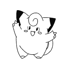 coloring page: Coloring Pokemon by Clefairy