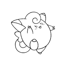 coloring page: Pokemon Coloring Picture by Clefairy