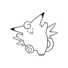 coloring page: Pokemon Coloring by Clefable