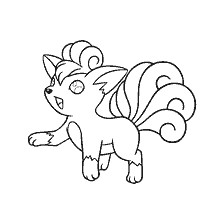 coloring page: Coloring Pokemon Vulpics