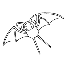 coloring page: Coloring Pokemon Zubat