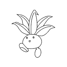 coloring page: Coloring Pokemon Oddish