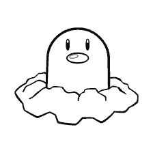 coloring page: Pokemon coloring by Diglett