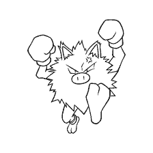 coloring page: Pokemon Monkey in coloring