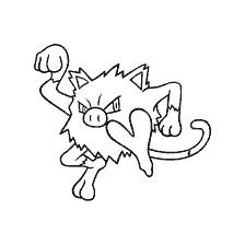 coloring page: Pokemon Primape Coloring