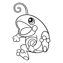 coloring page: Coloring Pokémon Polite eater