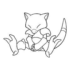 coloring page: Pokemon Abra in coloring