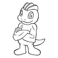 coloring page: Coloring Pokemon Machop