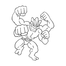 coloring page: Painting Pokemon Macamp for Children