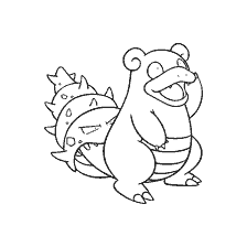 coloring page: Coloring Pokemon Slowbro