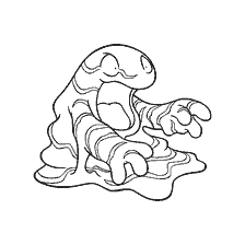 coloring page: Coloring Pokemon Grimer